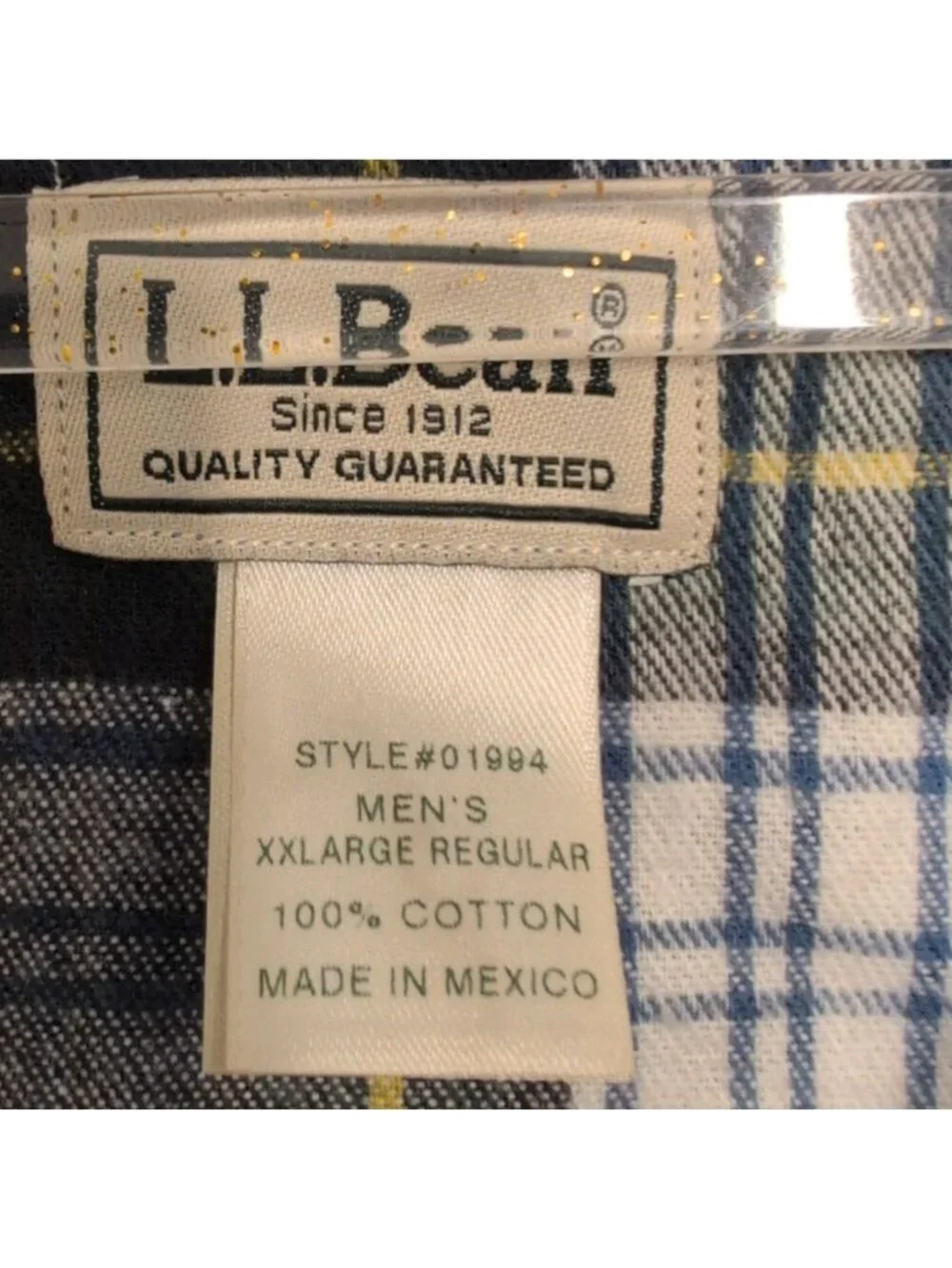 Vintage LL Bean Flannel Plaid Henley Nightshirt Mens Size XXL Green Grunge Loung